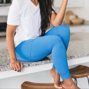 Zyia Royal Blue Light n Tight 7/8th Leggings